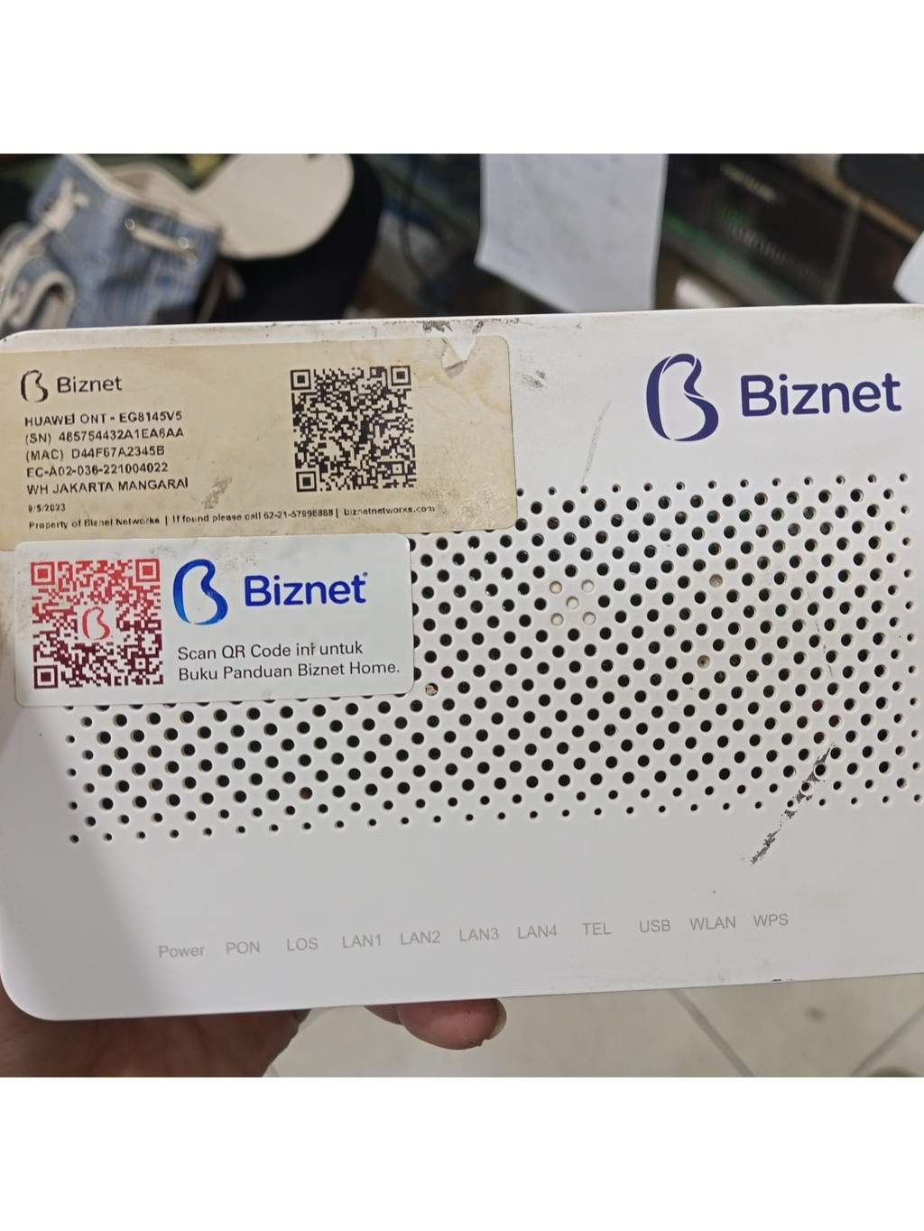 Jual Biznet Home Optical Network Terminal (ONT) or modem/router ...