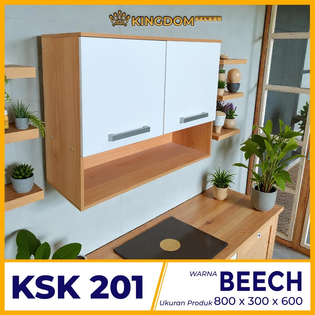 KITCHEN SET ATAS 2 PINTU SERBA GUNA KOLONG KSK 201 KINGDOM