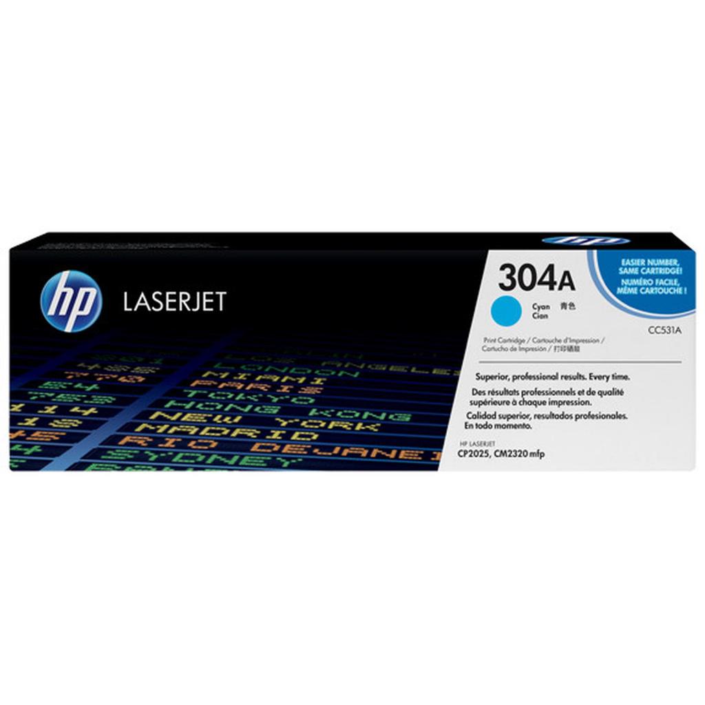 HP Toner 304A Black Cyan Magenta Yellow LaserJet Cartridge Original [C530A C531A C532A C533A] (3)