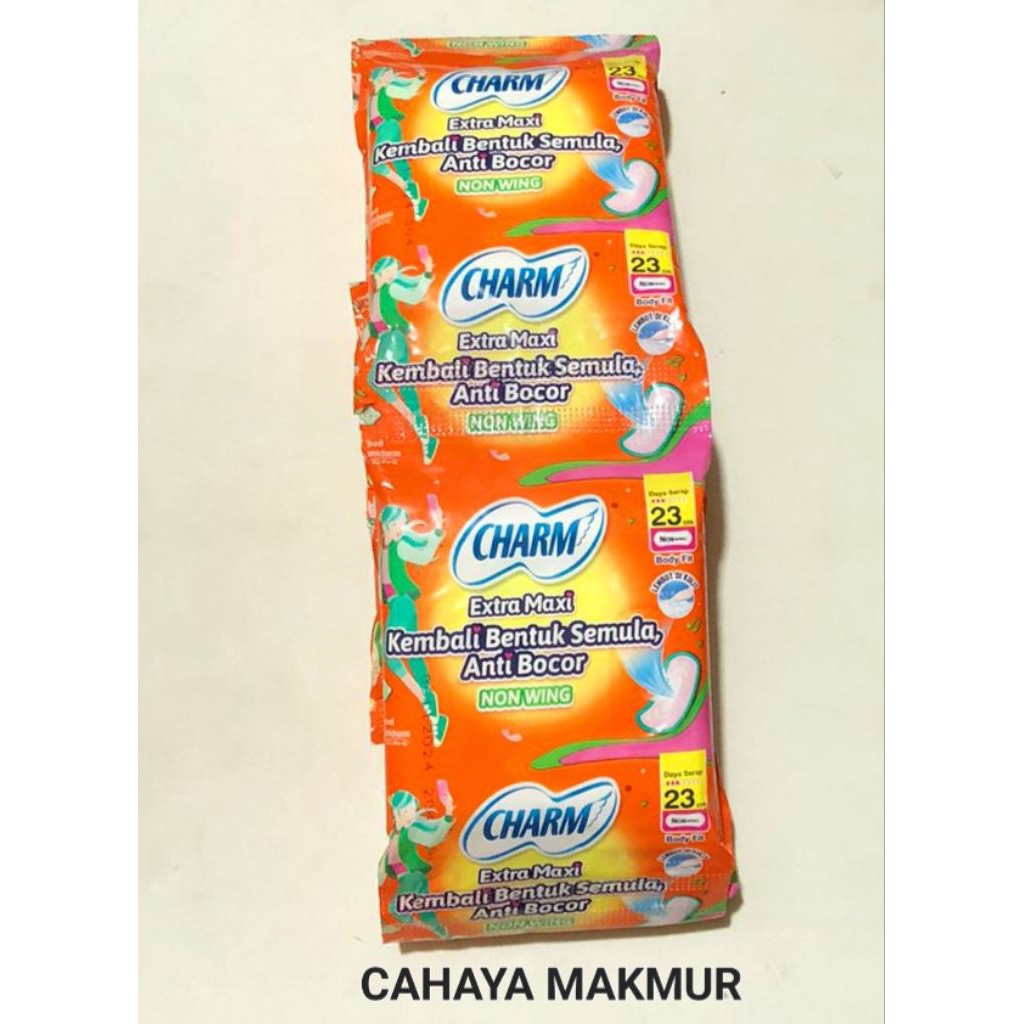 Jual Pembalut Charm Body fit Renceng Lebih Tahan Dan Anti Bocor ...