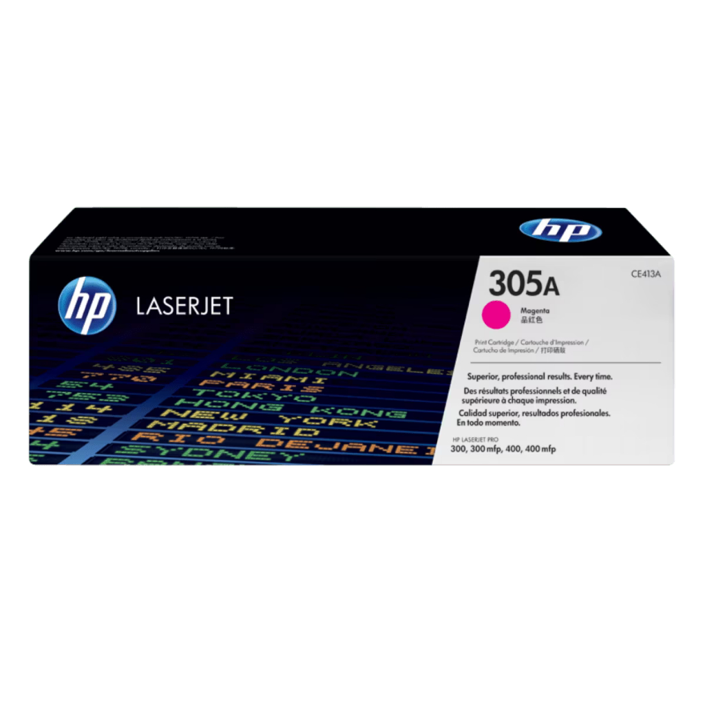HP Toner 305A Black Cyan Magenta Yellow LaserJet Cartridge Original [CE410A CE411A CE412A CE413A] (4)