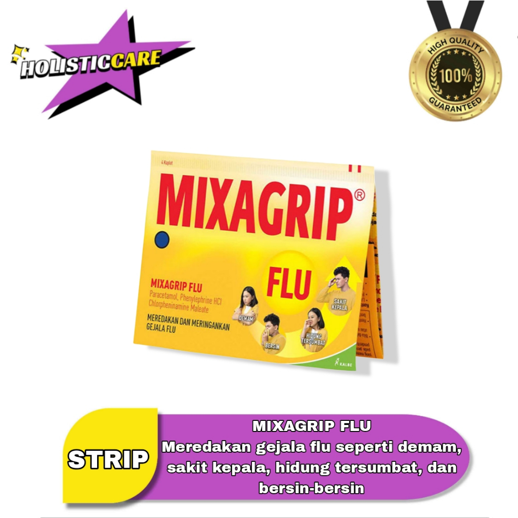 Jual Mixagrip Strip 4 Tablet - All Variant Flu, Flu & Batuk | Shopee ...