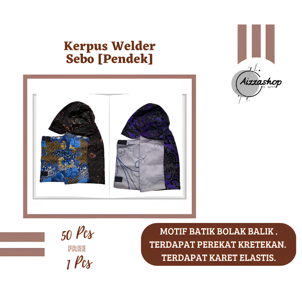 Jual READY Kerpus Proyek | Kerpus Welder | Sebo [Pendek] 50 pcs free 1 ...
