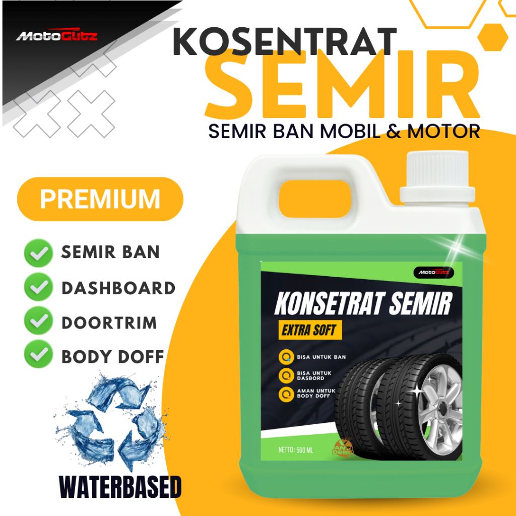 Jual Konsentrat Semir Premium 1 Liter Semir Ban Motor Dan Mobil ...
