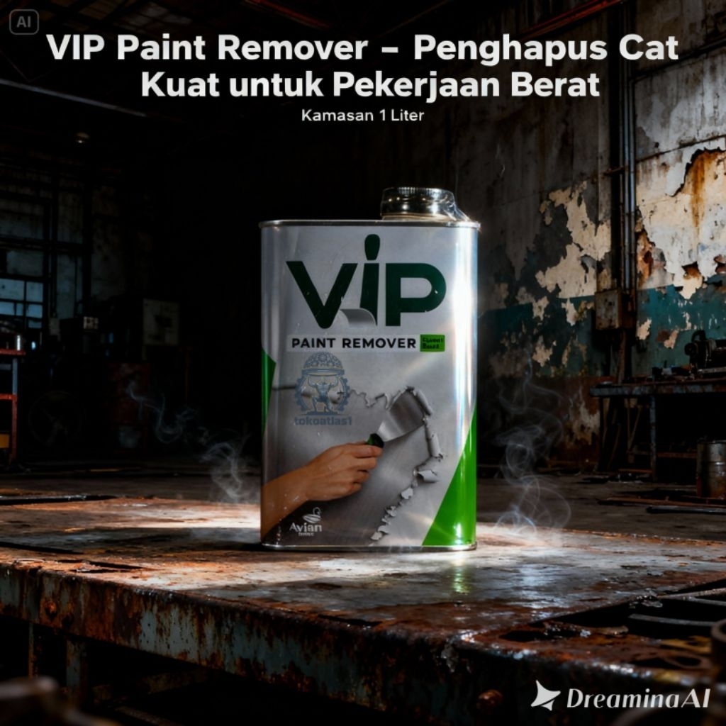 Jual Vip Paint Remover 1 Liter — Pembersih Cat Untuk Dinding, Kayu, dan ...