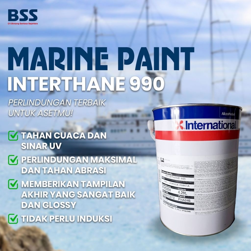 Jual Cat Kapal Marine Paint International Interthane 990 Black Orange ...
