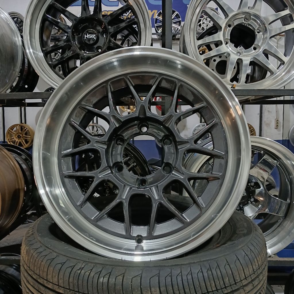 Jual Velg Mobil Ring 17 Baut 6 HSR Wheels TYPE DULUPI Pelek Racing ...