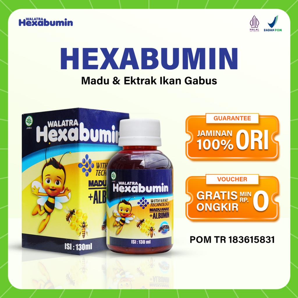 Jual Madu Hexabumin Obat Penurun Panas Anak Demam Tinggi Tipes DBD ...