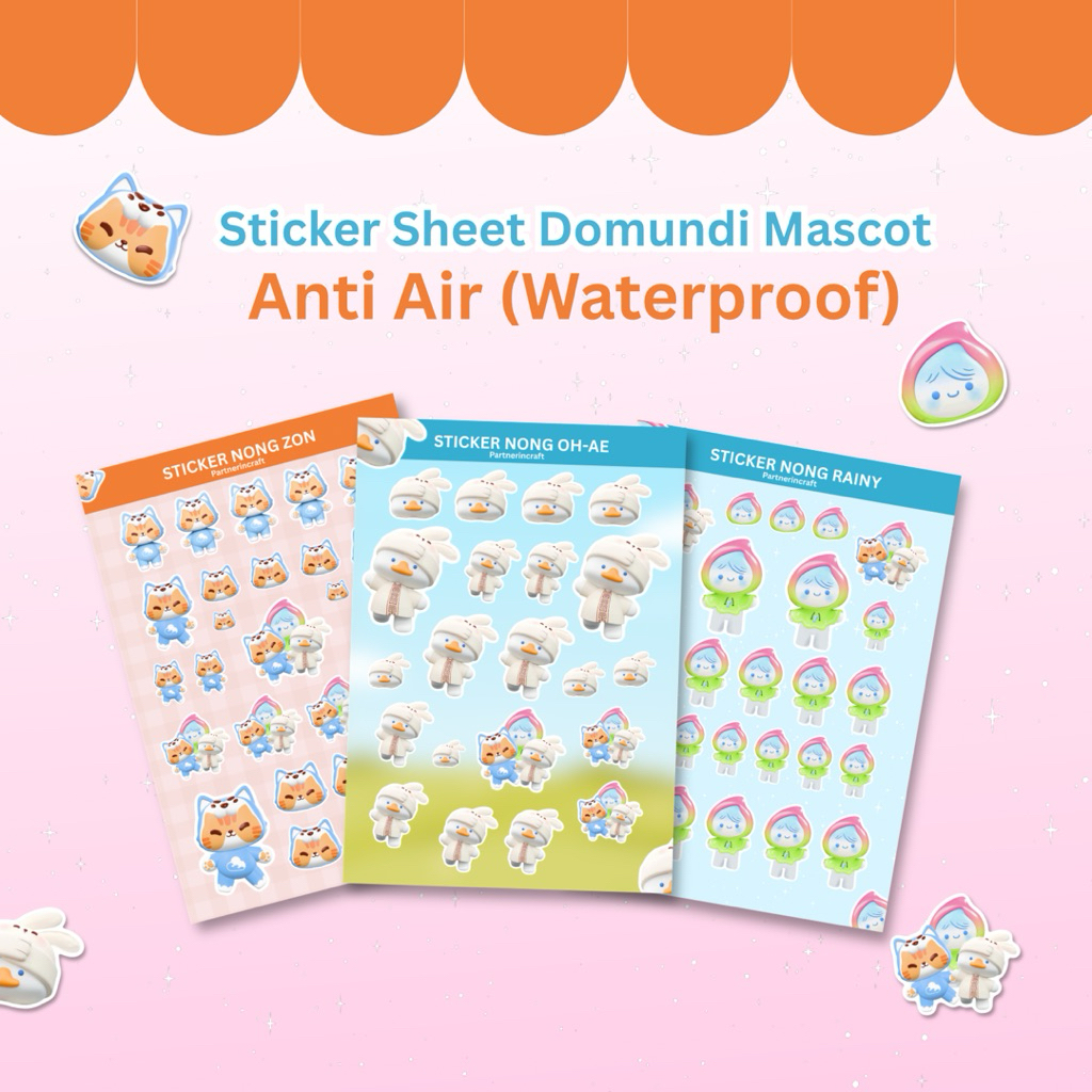 Jual READY Sticker Sheet Anak DMD Domundi - Stiker Lucu Thailand ...