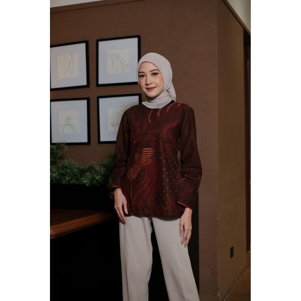 Batik Pasangan Couple Motif Aizha Mahogany Lapis 6