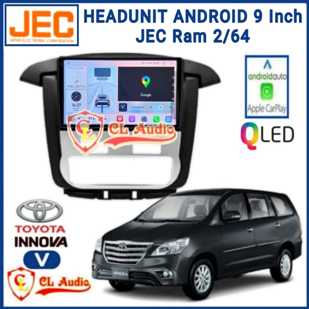 Jual Head Unit Android JEC 9 Inch Toyota Innova 2012-2015 Type V ...