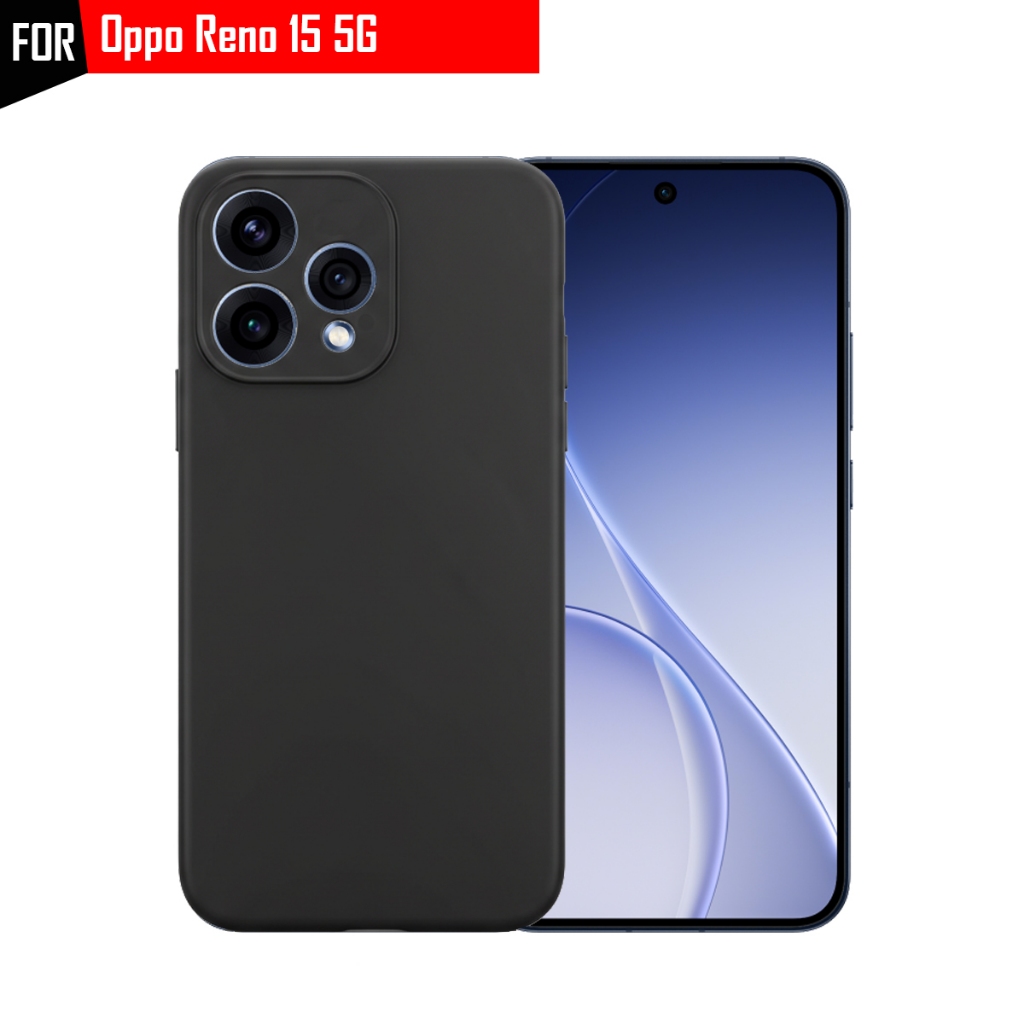 Jual Casing Oppo Reno 15 / Reno 15F Slim Matte Hitam Polos SoftCase ...