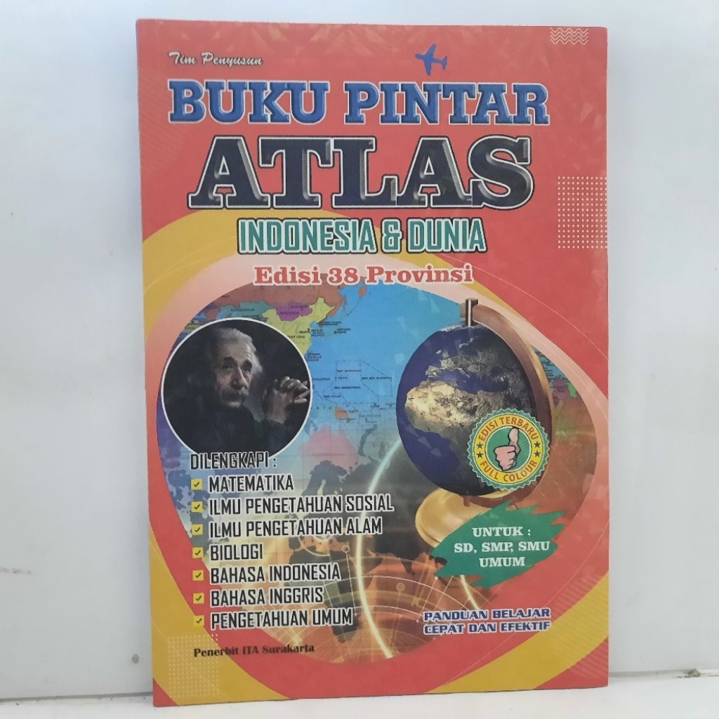 Jual Buku Pintar Atlas - Indonesia dan Dunia Edisi Terbaru 38 Provinsi ...
