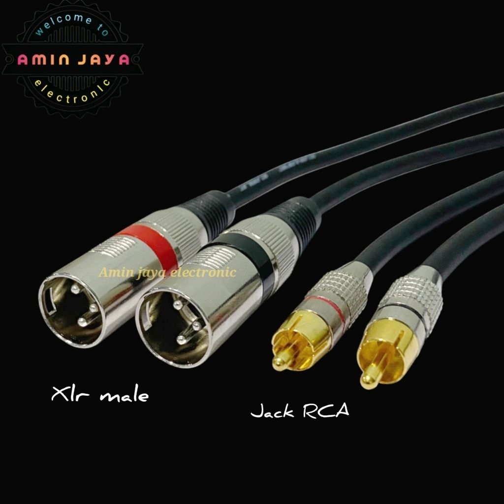 Jual Jek RCA to canon male / kabel jack xlr male to rca | Shopee Indonesia