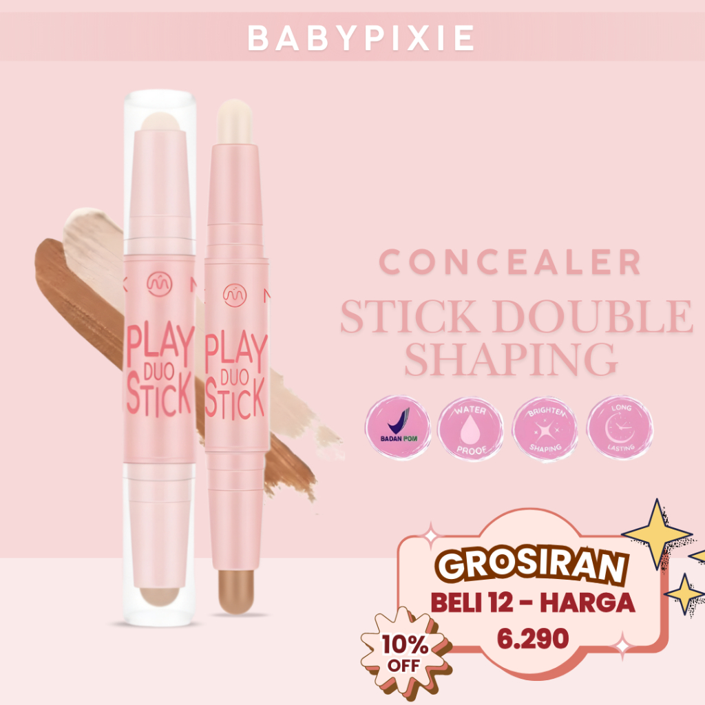 Jual [ GROSIR ] MINIPINK X PINKFLASH Double Shaping Stick Contour ...