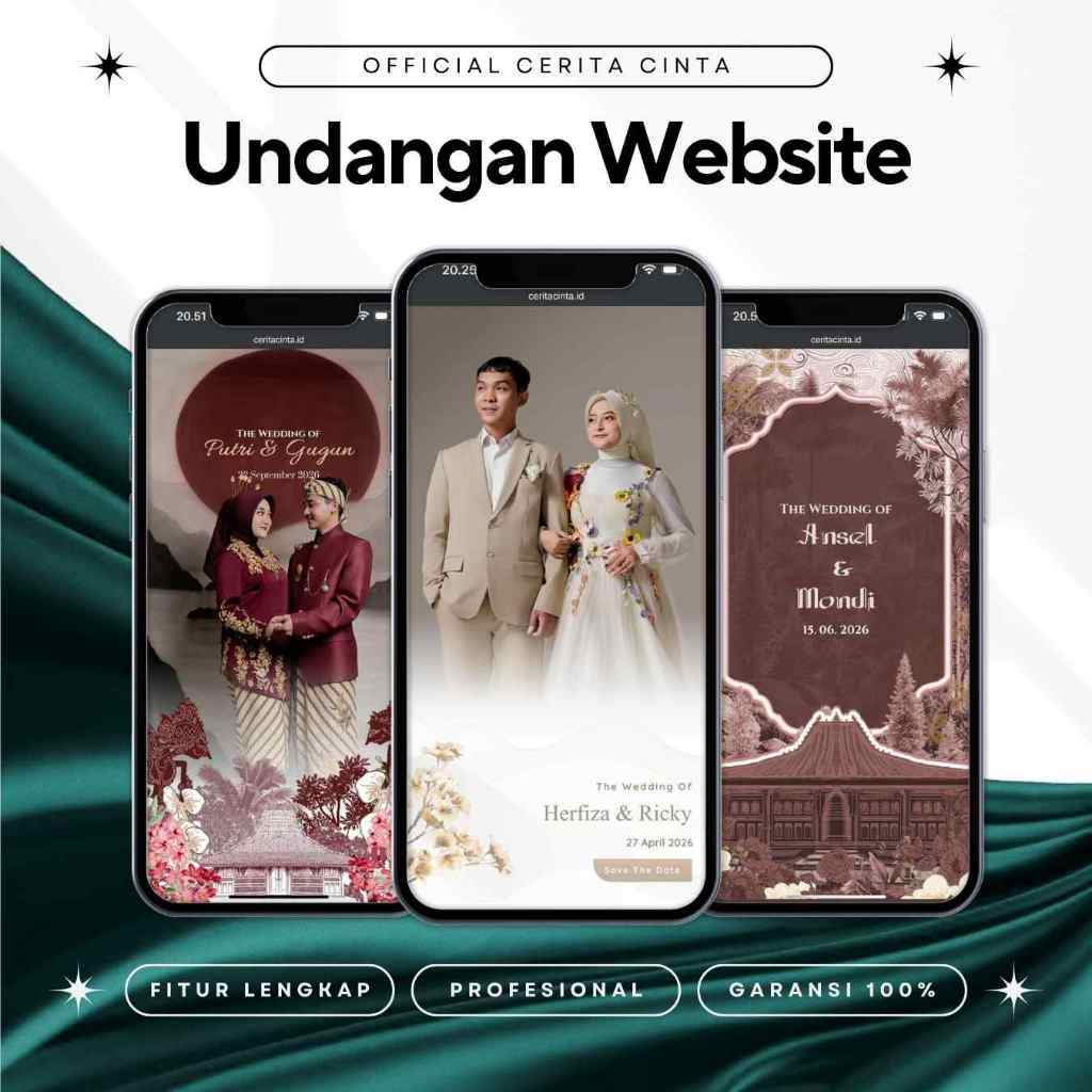 Undangan Digital Website Pernikahan | Tema Premium | Undangan Web