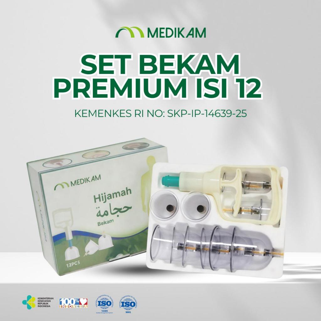 Medikam Hijamah Bekam Set Alat Kop Cupping -