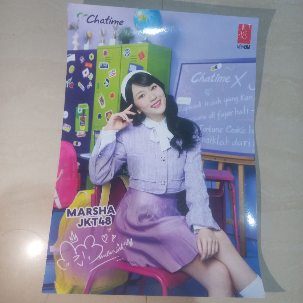 Jual Poster Chatime x JKT48 Marsha Official | Shopee Indonesia