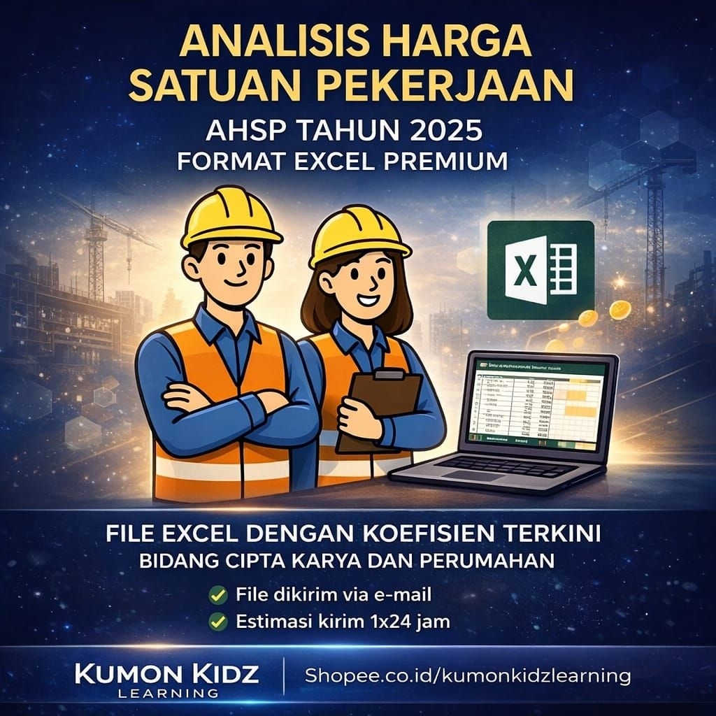 Jual ( New Update ) Template AHSP 2026 Excel Lengkap – Analisis Harga ...