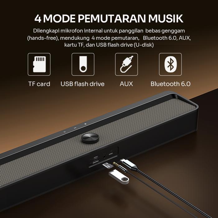 Jual ROBOT RB280 Speaker Rgb Lightshow Deep Bass Bluetooth 6.0 Soundbar ...