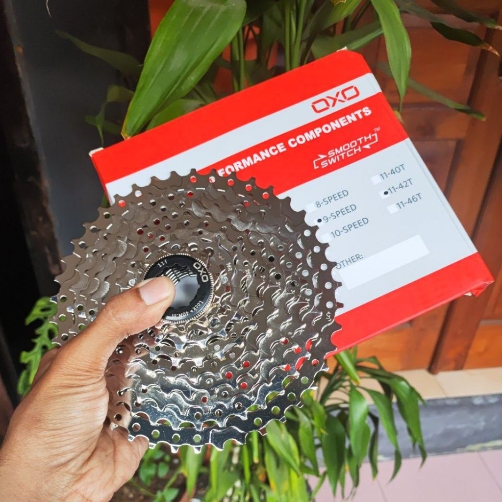Jual sprocket oxo 9 speed 11-42t cassette oxo sk series gear belakang ...