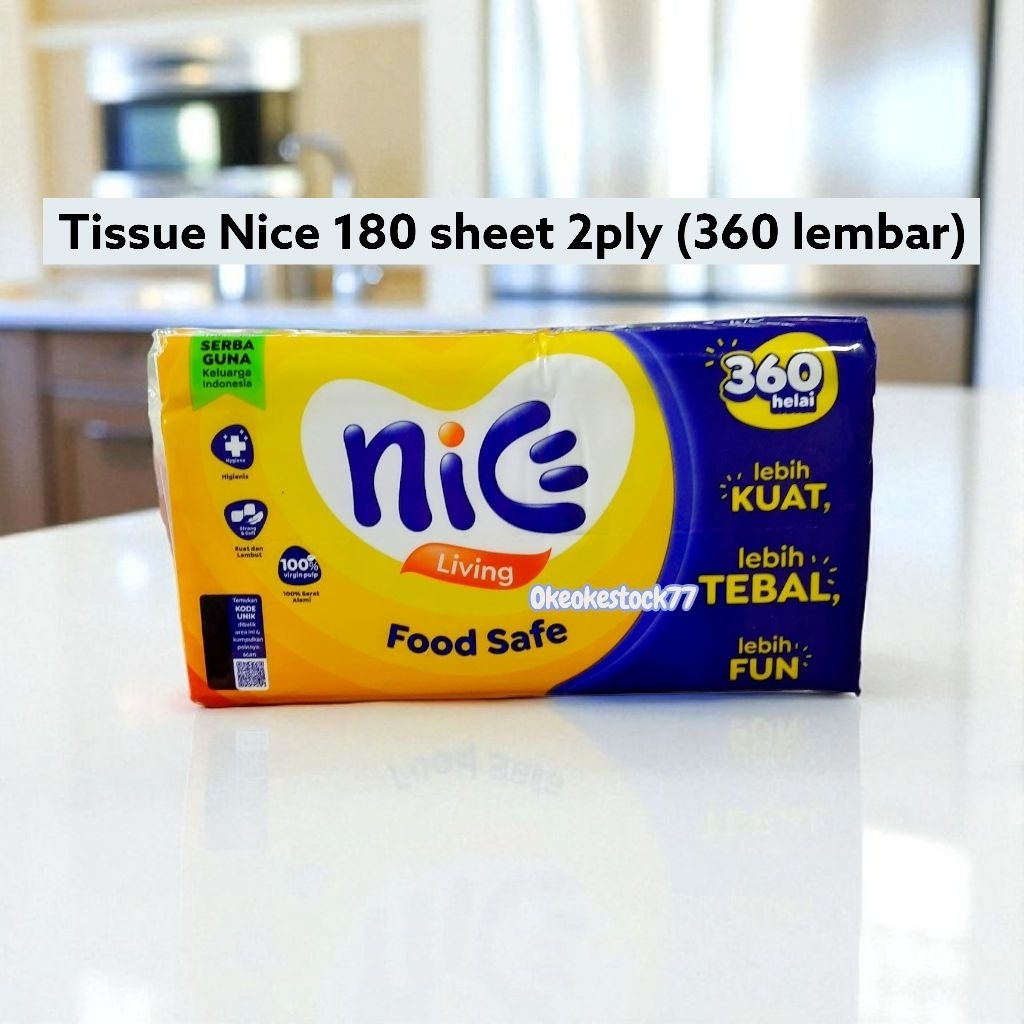Jual Tissue Wajah Nice 180 sheet | Shopee Indonesia