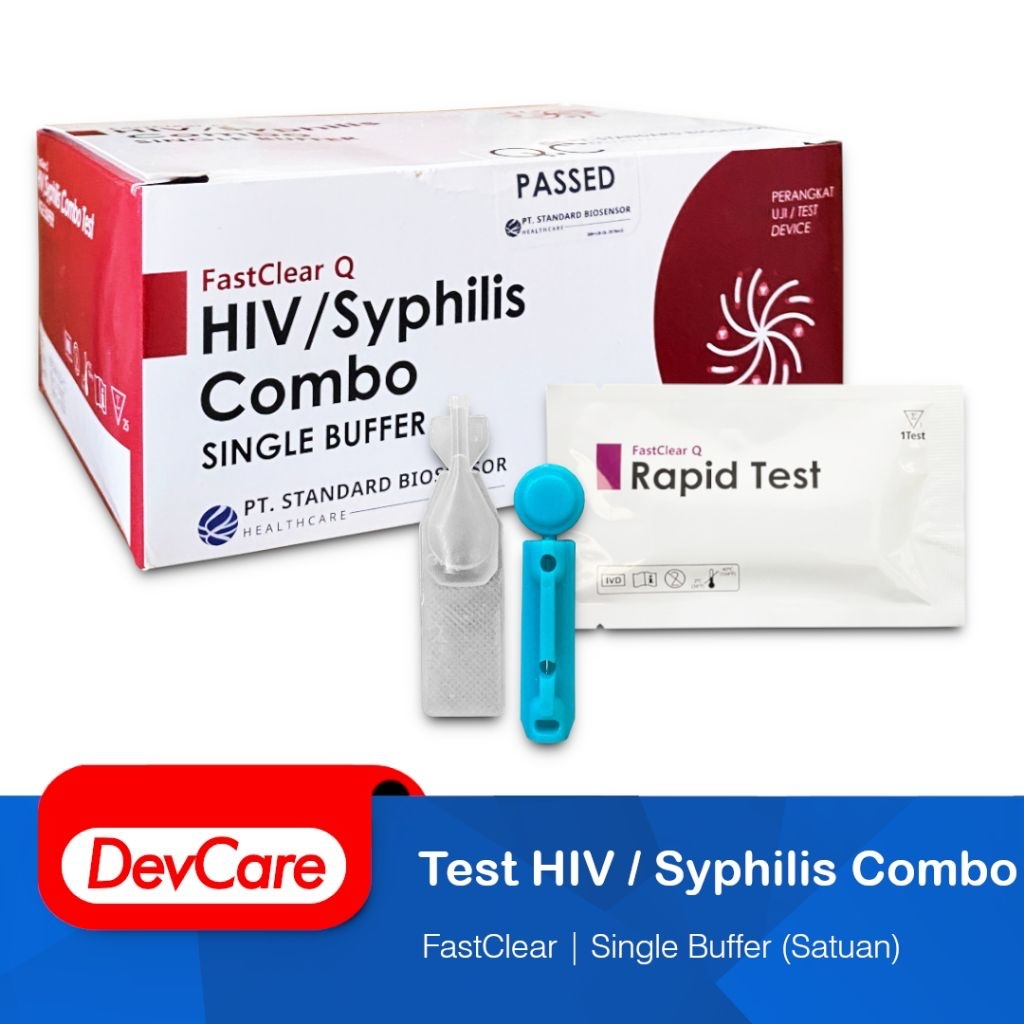 Jual Alat Uji Cepat Antibodi HIV Syphilis Combo Single Buffer Rapid Tes ...