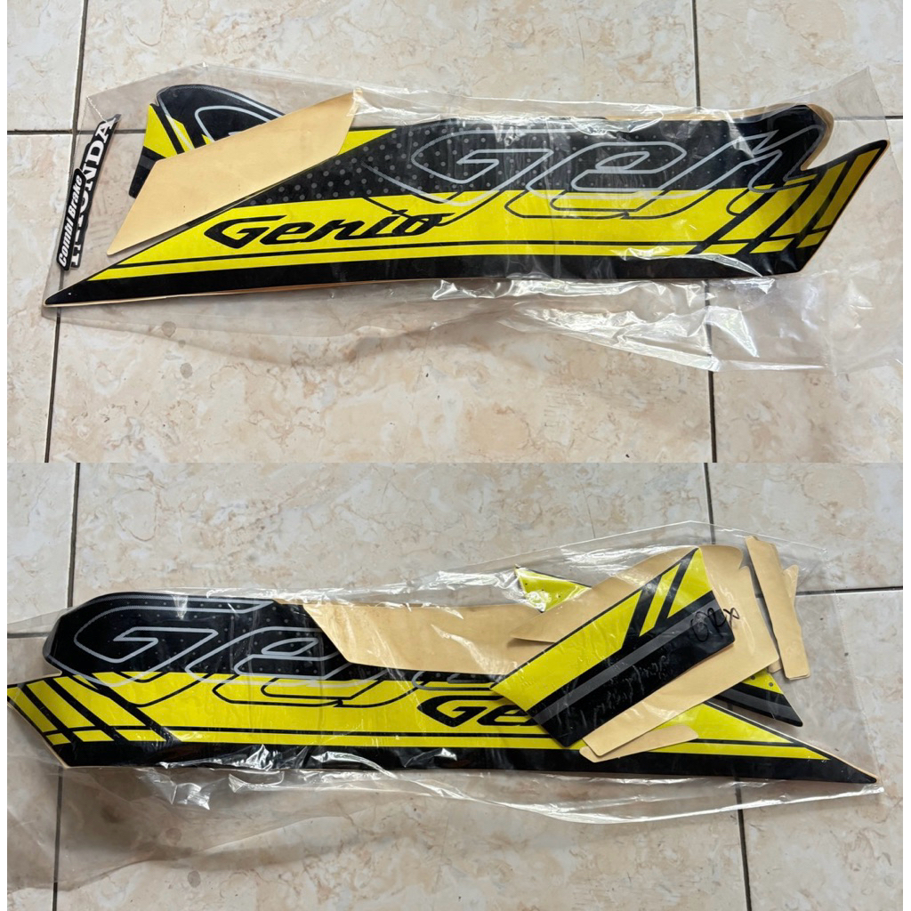 Jual Lis Striping sticker Honda Genio 2021 kuning stabilo | Shopee ...