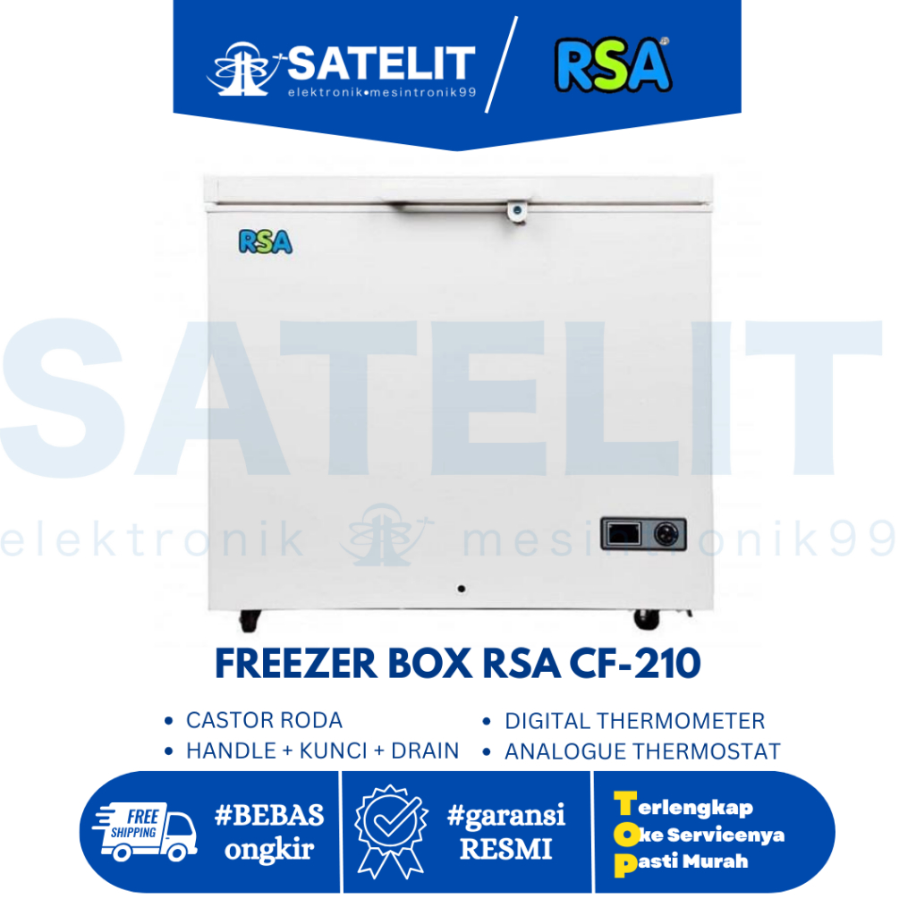 Jual Freezer Box RSA CF-210 | Kapasitas Besar • Beku Maksimal • Hemat ...
