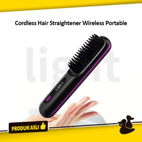 Cordless Hair Straightener Wireless Portable Sisir Catok Pelurus Rambut Elektrik Nirkabel