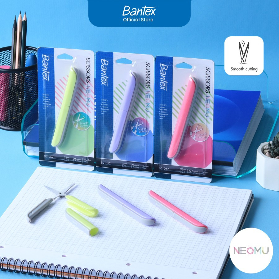 Jual Bantex Gunting Mini Saku Portable / Office Scissor Pisau Tajam ...