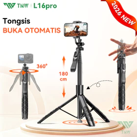 TNW L16pro Automatic Pop Up Tongsis Tripod Selfie Stick Portabel Bluetooth Tongsis 180cm