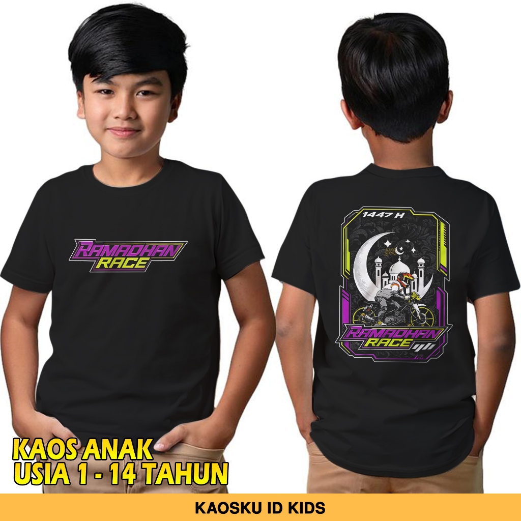 Jual Ramadhan Race V12 - Ramadhan Baru 2026 - Kaos Anak Usia 1 Tahun ...