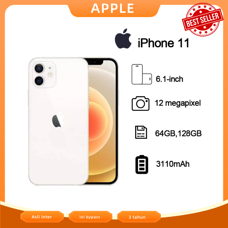 Iphone 11 128g/256g Secondhand 100% Internasional Apple - foto 1
