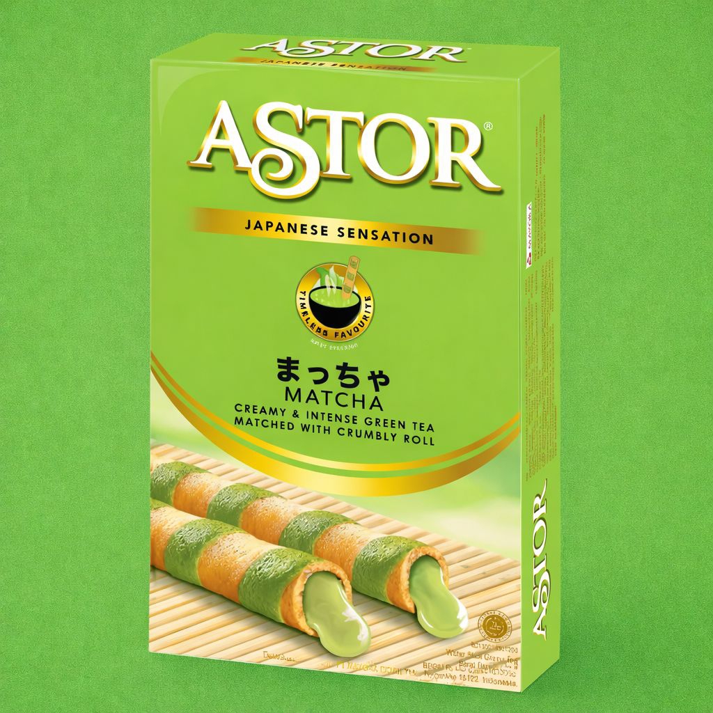Jual Astor Matcha Wafer Stick | Wafer Gulung Rasa Matcha Premium Renyah ...