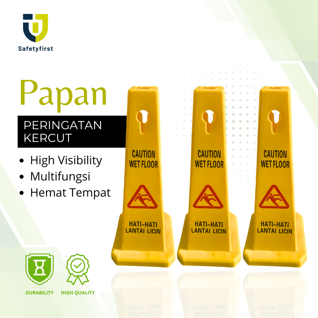 Jual Caution Wet Floor Sign Papan Peringatan Lantai Licin 75cm PVC ...