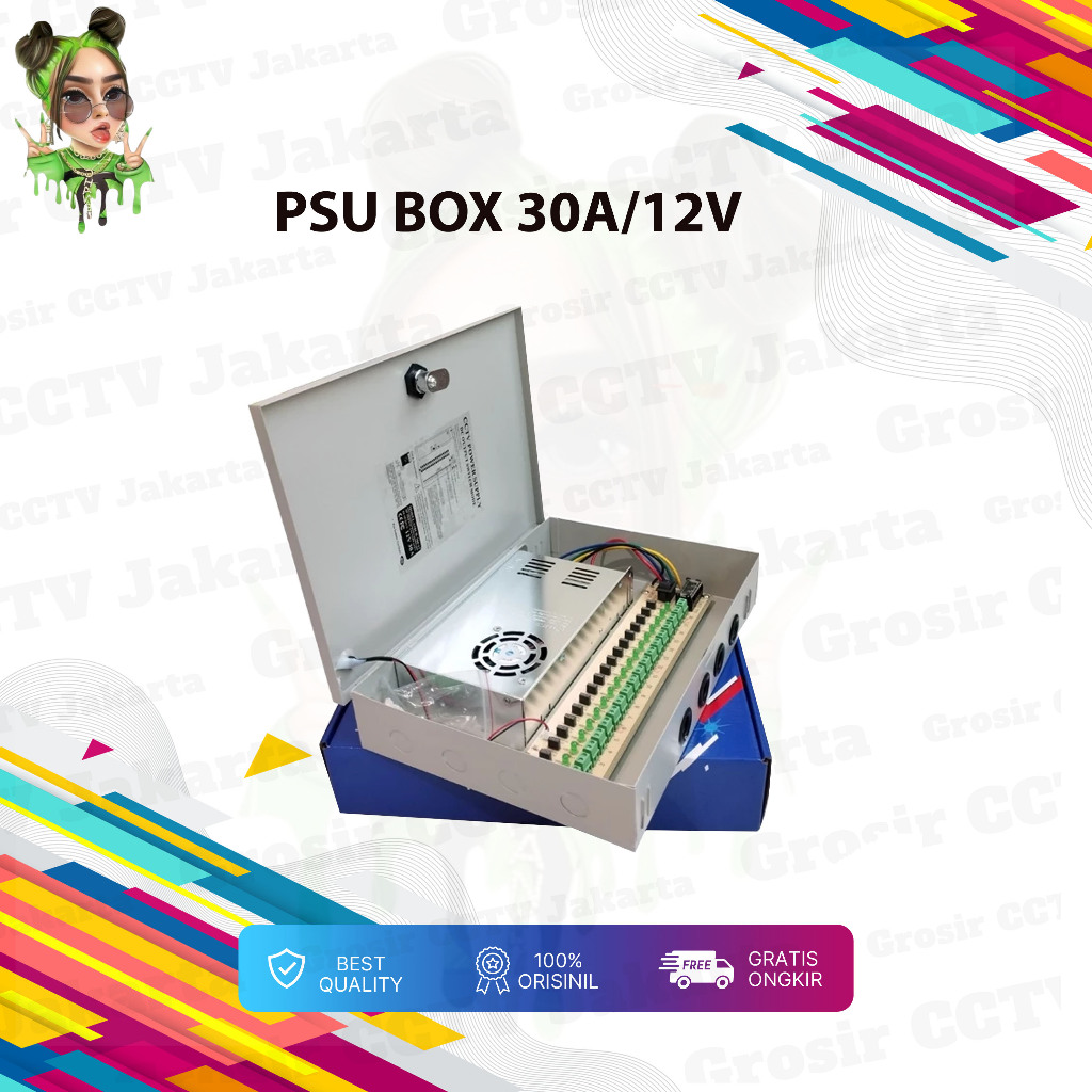 Jual Power Supply PSU Box PB 18 Chn 30A/12V | Shopee Indonesia