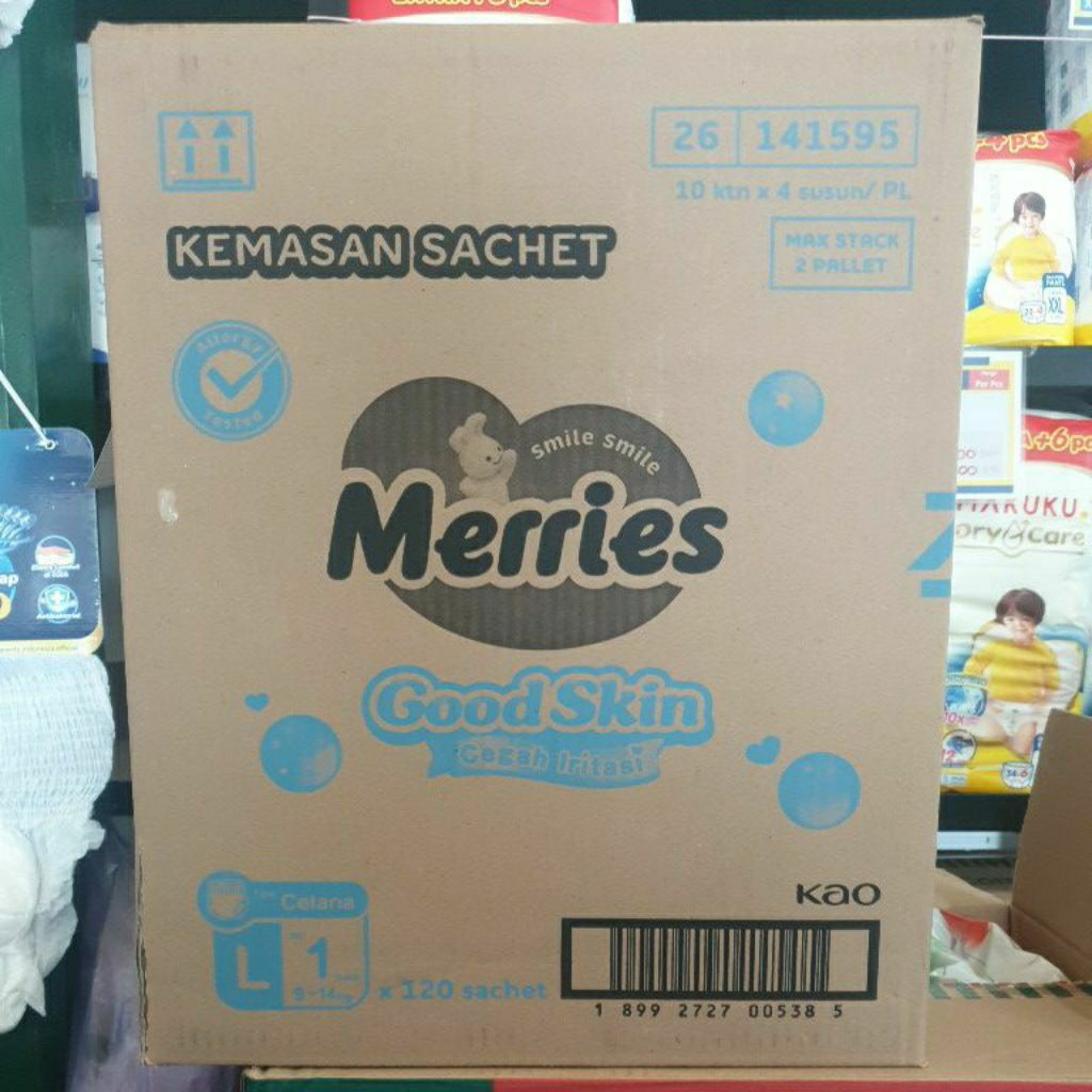 Jual MERRIES GOOD SKIN, kemasan sachet / renceng, ukuran NBs, M, L, XL ...