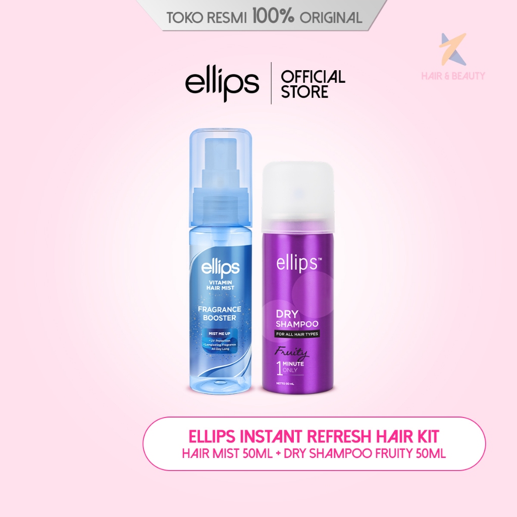 Jual Ellips Instant Refresh Hair Kit | Ellips Hair Mist + Ellips Dry ...