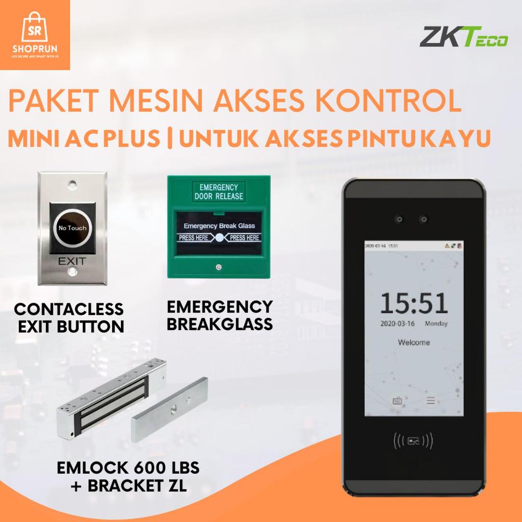 Jual Paket Akses Kontrol & Absensi Zkteco Mini AC Plus Access Pintu ...