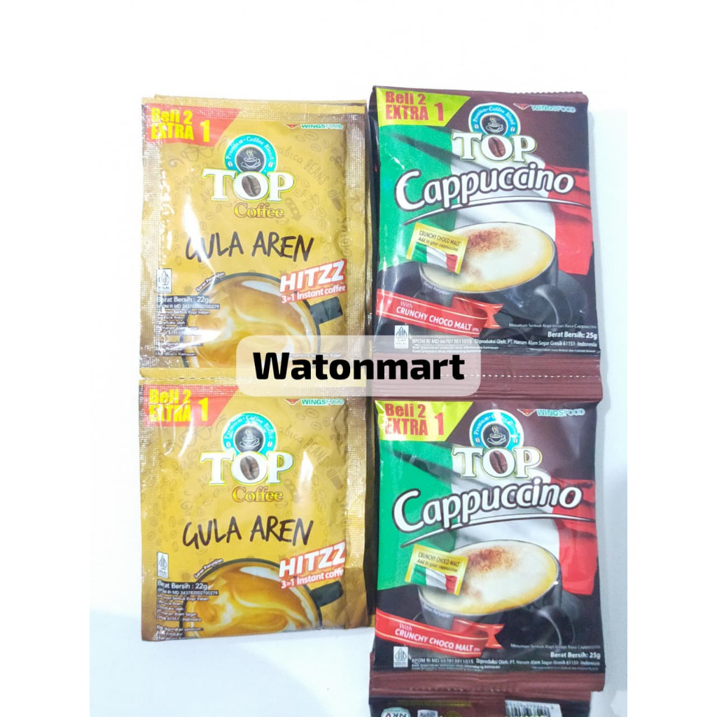 Jual Top Coffe Gula Aren Kopi Instan Gula Aren Kemasan Renceng / Kopi ...