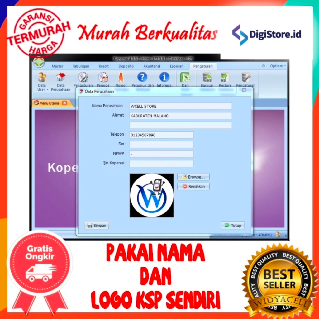 Jual Software Koperasi Simpan Pinjam 4.0.0.7 Full | Akuntansi ...