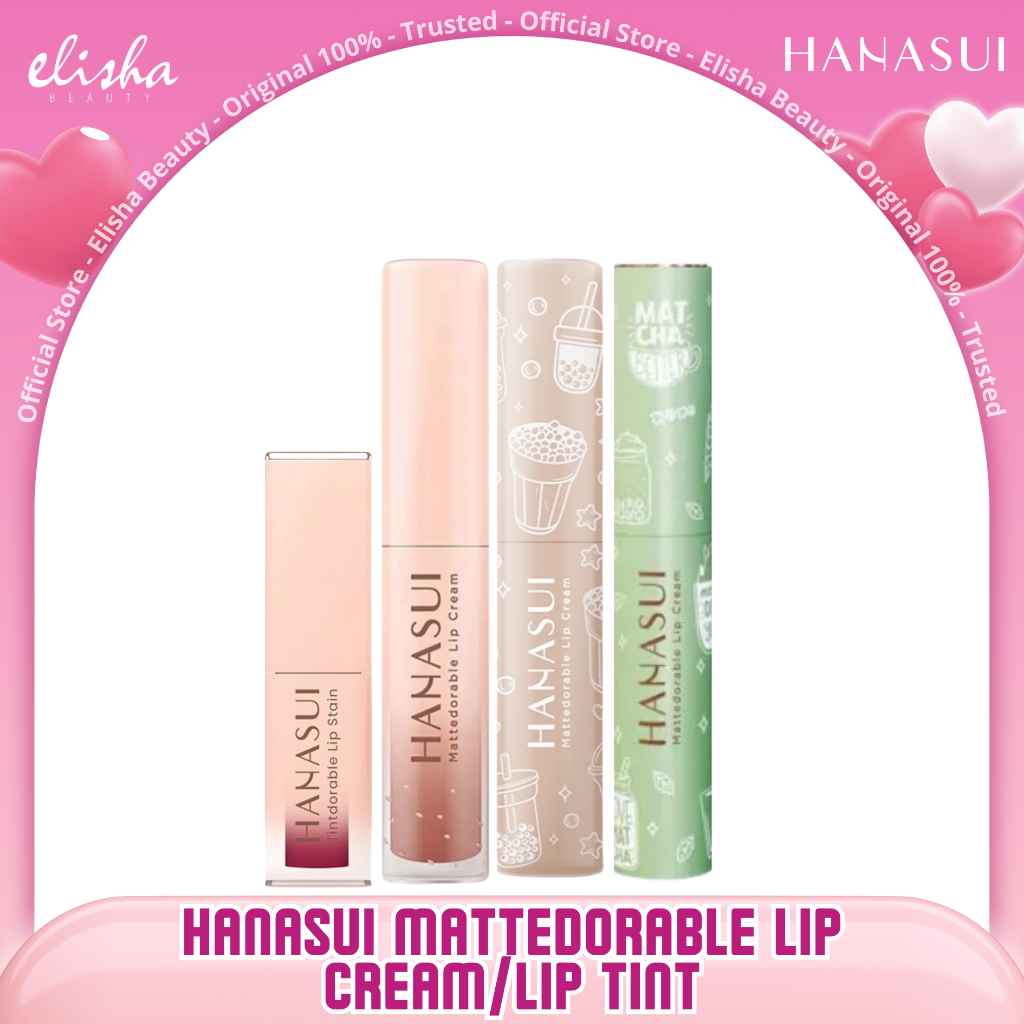 HANASUI MATTEDORABLE LIP CREAM// LIP STAIN//BOBA SERIES