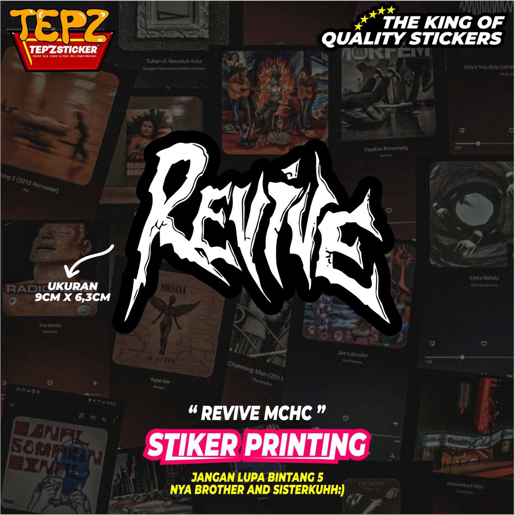 Jual STIKER STICKER (REVIVE MCHC) STIKER BAND|STIKER METAL|STIKER ...