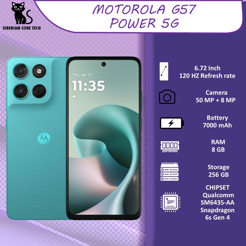 Motorola G57 Power 5G 8GB/256GB [snapdragon6s Gen4] 7000mAh