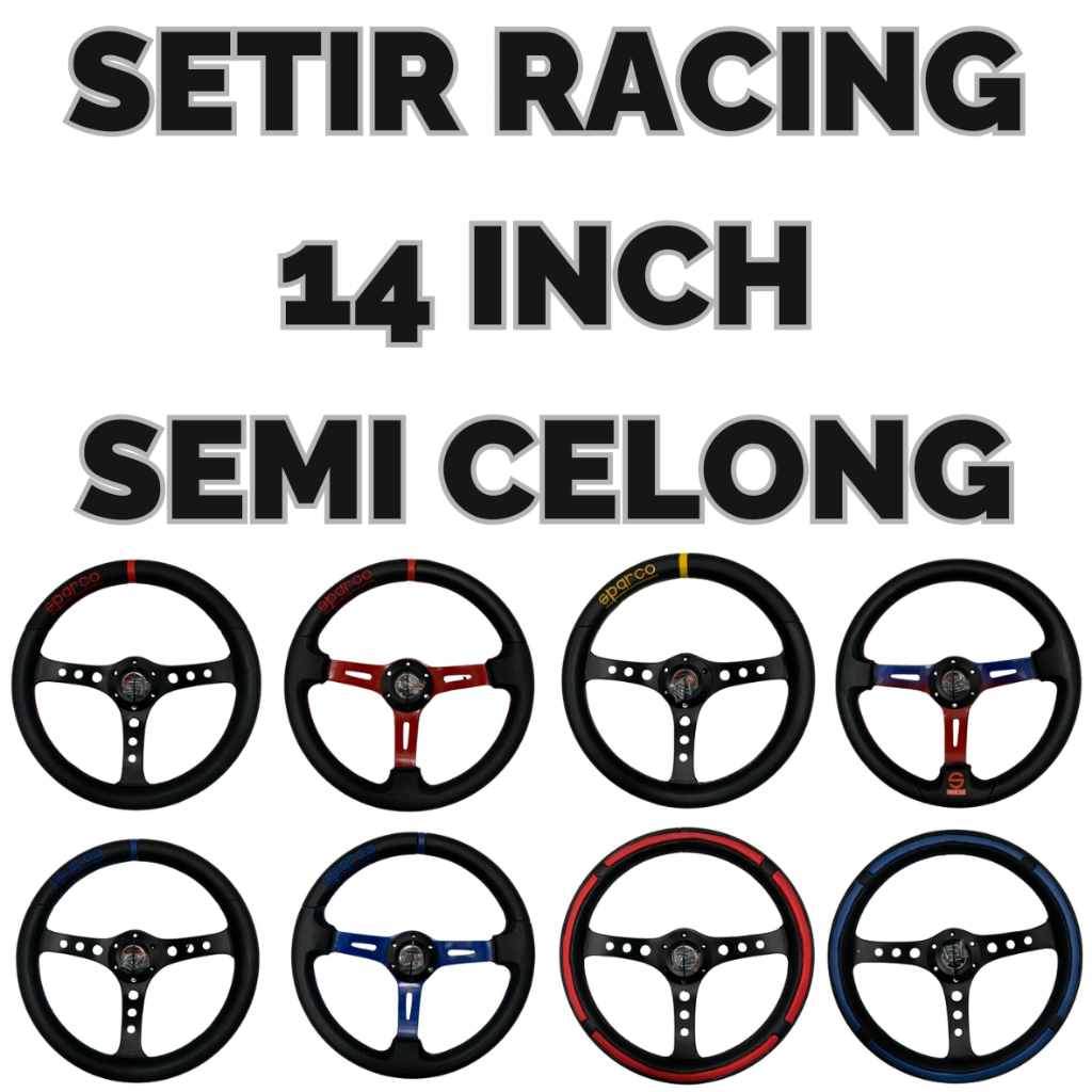 Jual SETIR RACING STIR MOBIL 14 INCH UNIVERSAL FREE BAUT & BUBBLE WARP ...