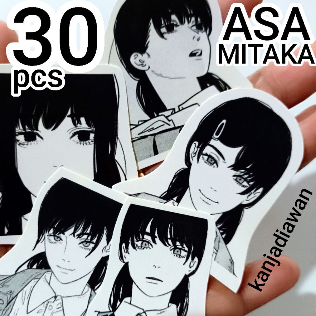 Jual Stiker Asa Mitaka Chainsaw Man YORU Aesthetic 30 pc Sticker Anime ...