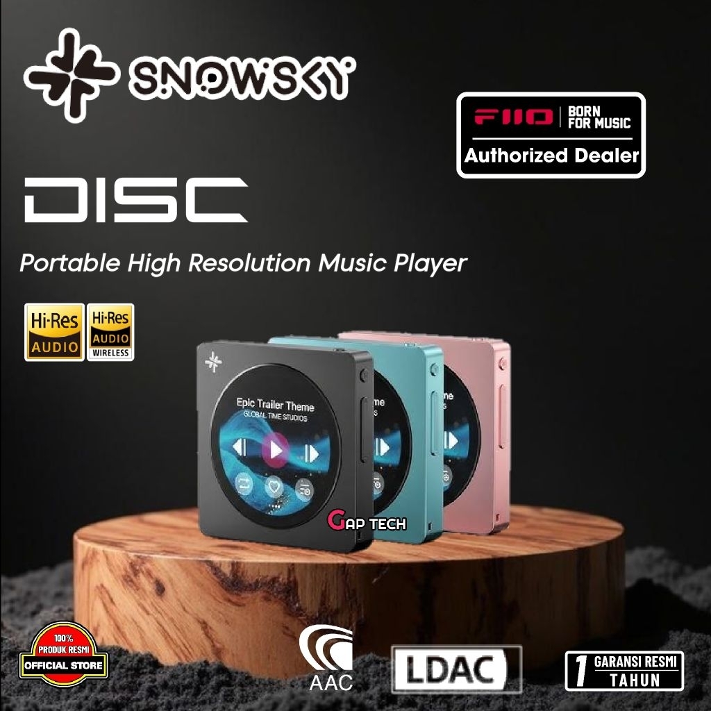 Jual Fiio Snowsky Disc Portable High Resolution Audio Player / Music ...