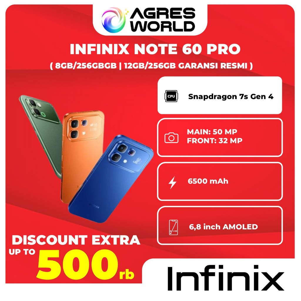 Jual Infinix Note 60 Pro 8GB/256GB I 12GB/256GB - Garansi Resmi Infinix ...