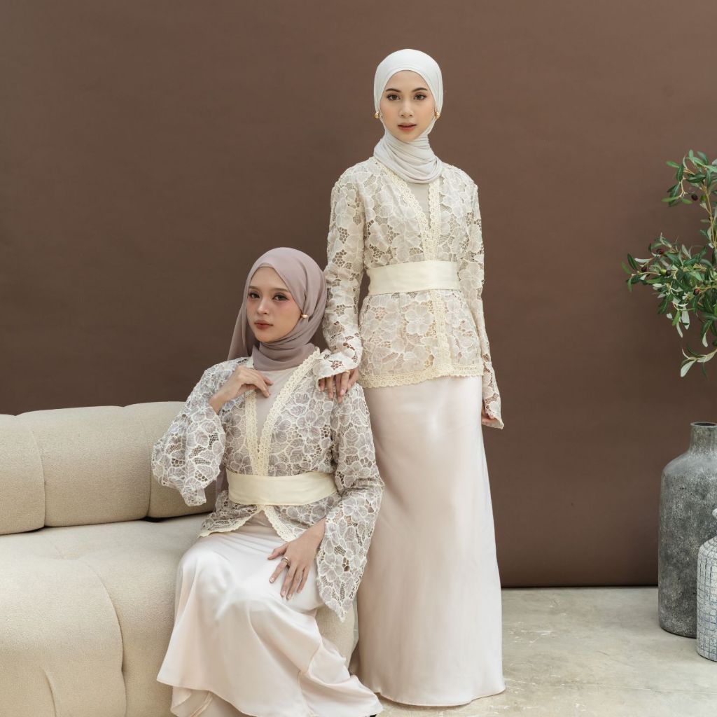 Jual CLAIRE SET - [RAYA SERIES] Padaka Attire - Atasan outer crop ...